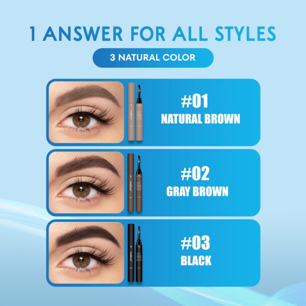 Maliao Double-Ended Eyebrow Cream Brush - Image 2