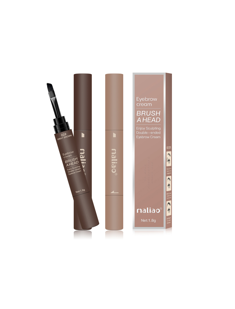 Maliao Double-Ended Eyebrow Cream Brush